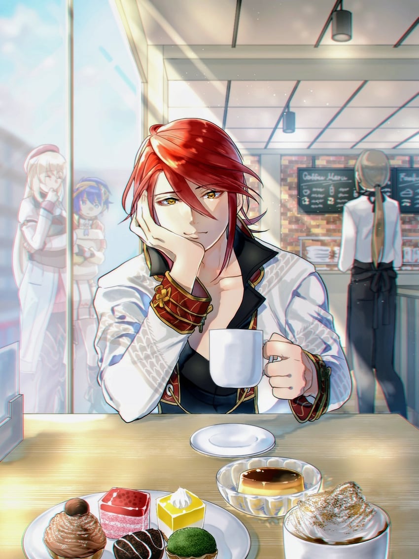 agnes claudel, aaron wei, and feri al-fayed (eiyuu densetsu and 2 more) drawn by mikamikiseki