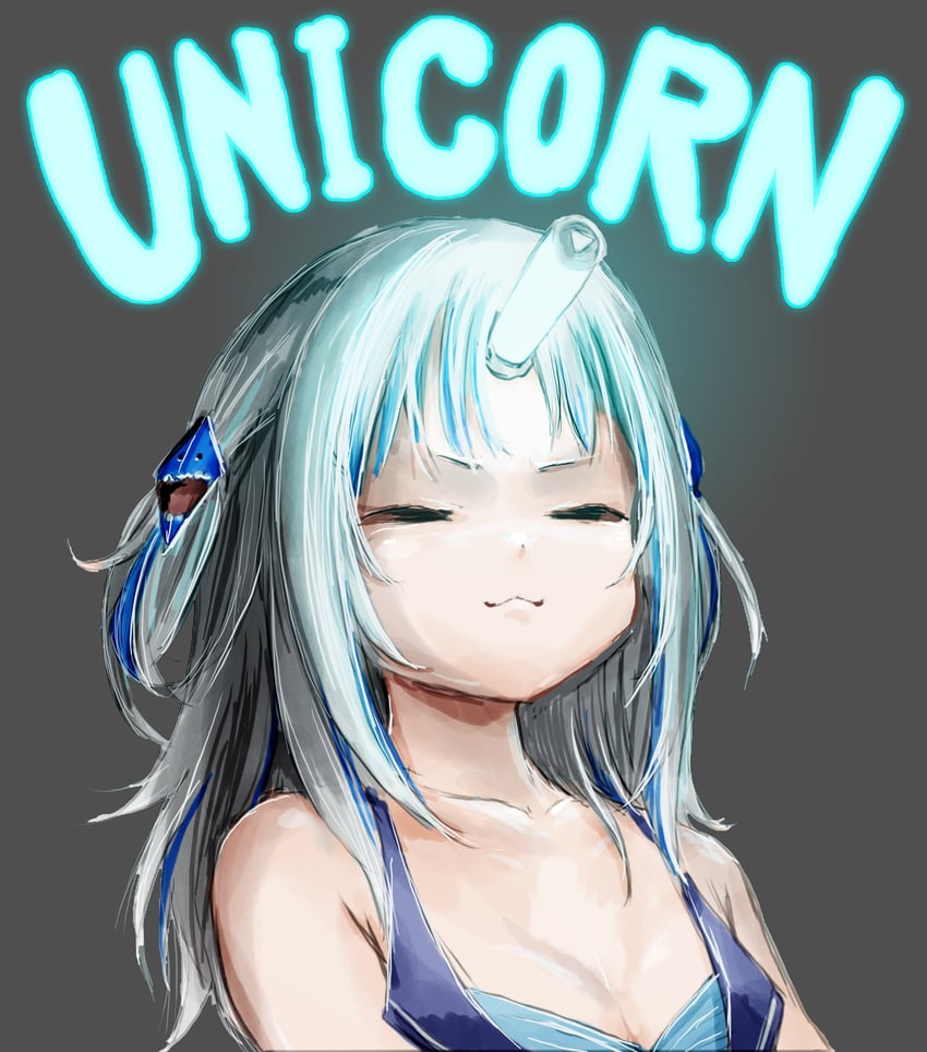 gawr gura (hololive and 1 more) drawn by nymph_rhythm