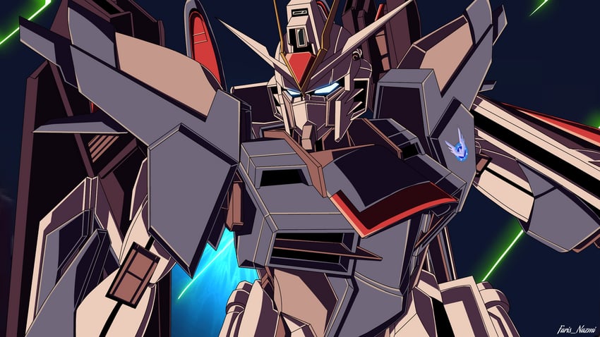 rising freedom gundam (gundam and 2 more) drawn by gundrass