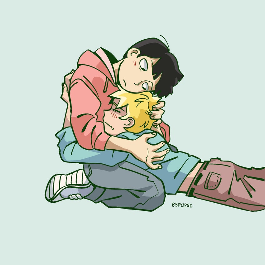 kageyama shigeo and hanazawa teruki (mob psycho 100) drawn by esper-eclipse