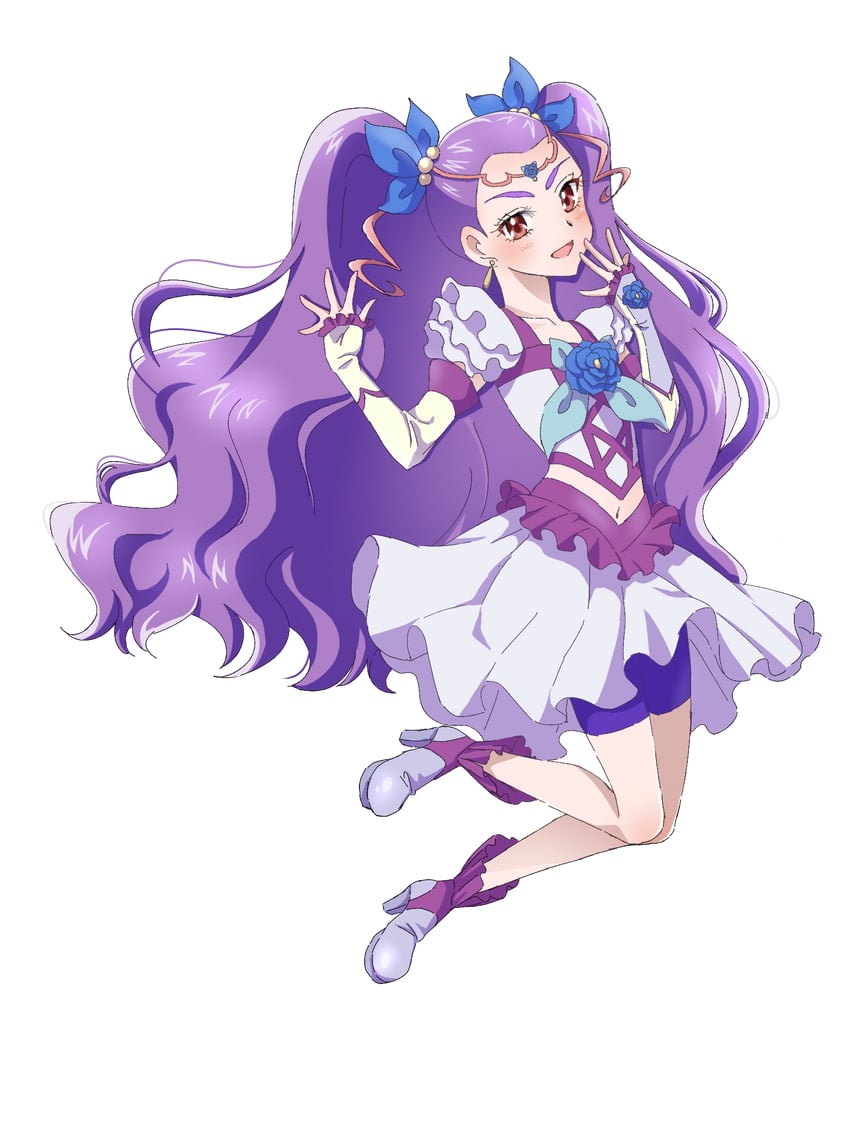 mimino kurumi and milky rose (precure and 2 more) drawn by shigen_pr