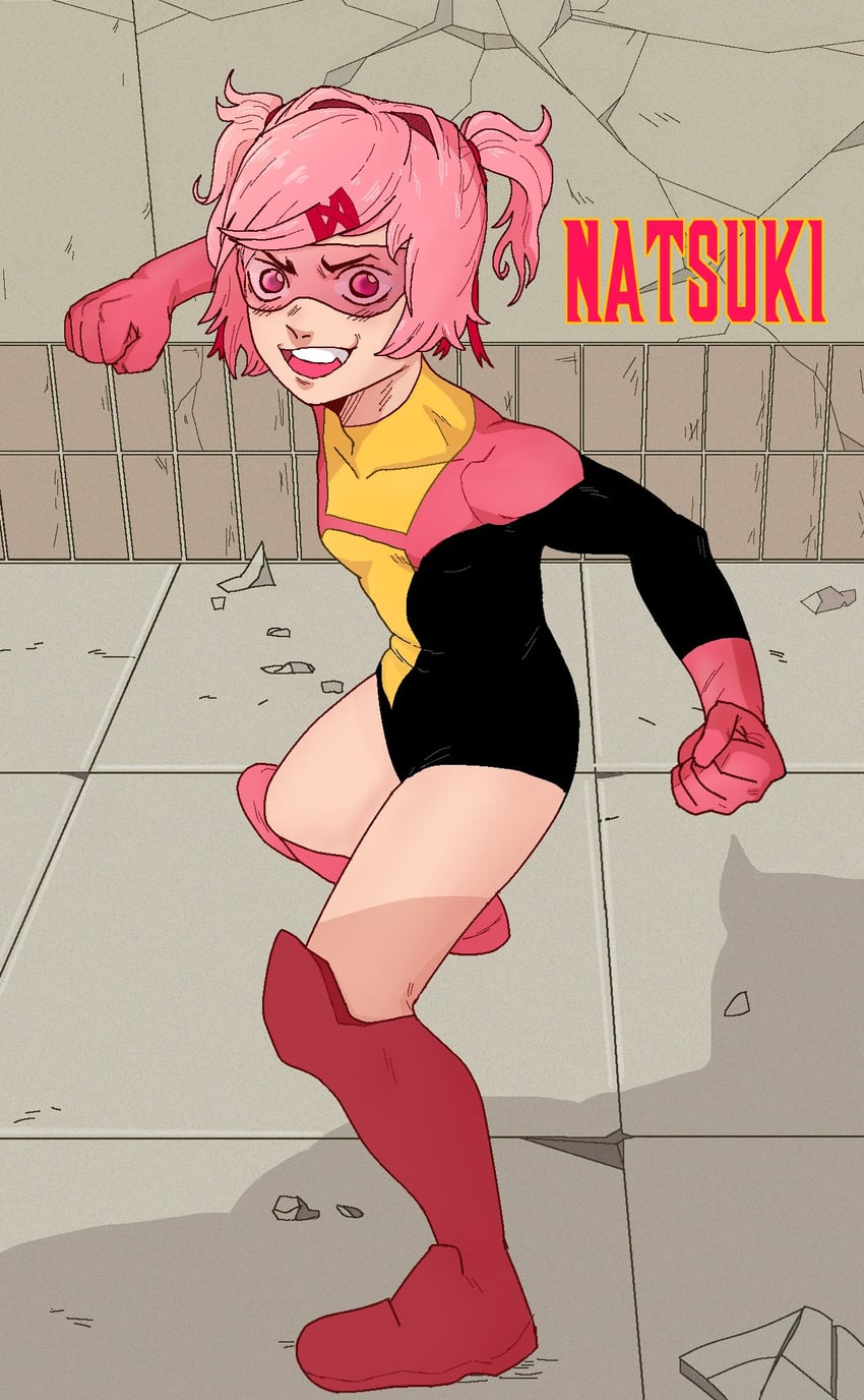 natsuki and terra grayson (doki doki literature club and 1 more) drawn by mixerplayz69