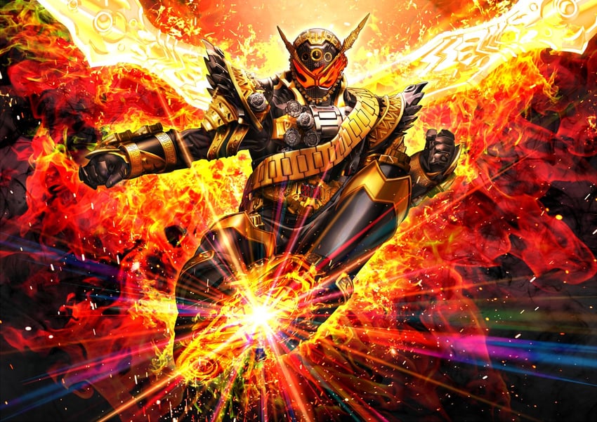 ohma zi-o (kamen rider and 1 more) drawn by masukudo_(hamamoto_hikaru)