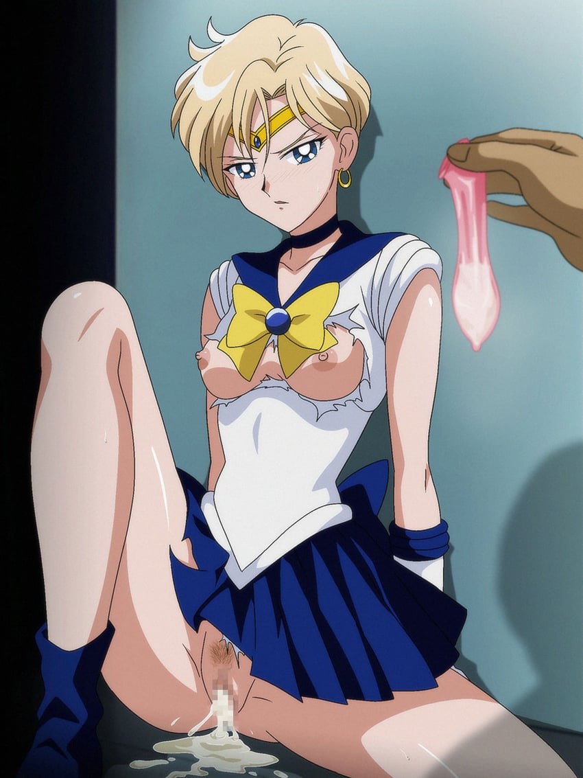 ten'ou haruka and sailor uranus (bishoujo senshi sailor moon) drawn by salmon_knight