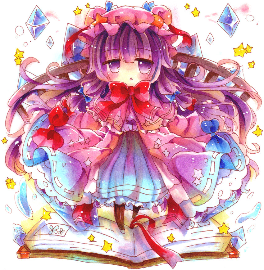 patchouli knowledge (touhou) drawn by mina_(sio0616)