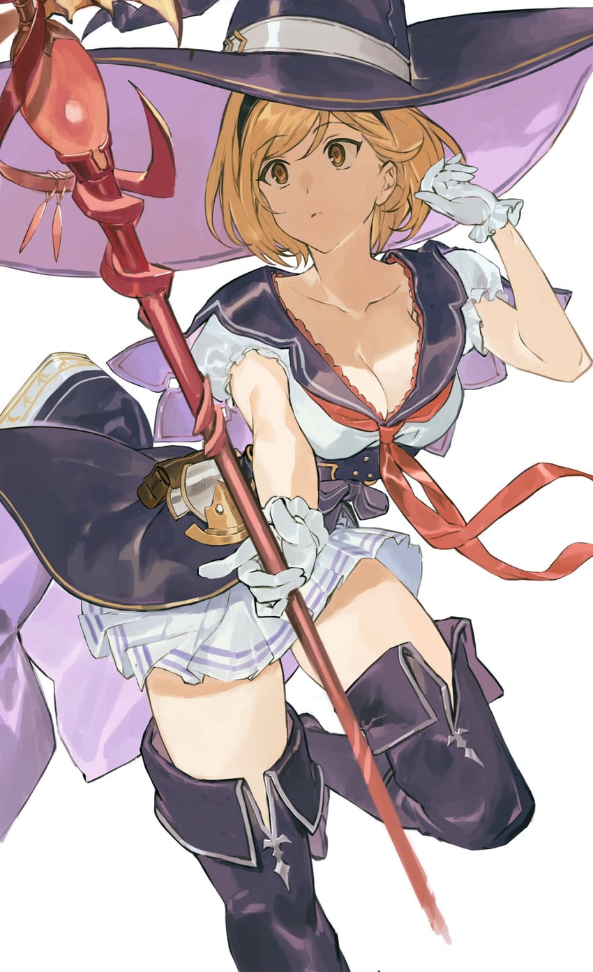 djeeta and warlock (granblue fantasy) drawn by hashibiro_kou_(garapiko_p)
