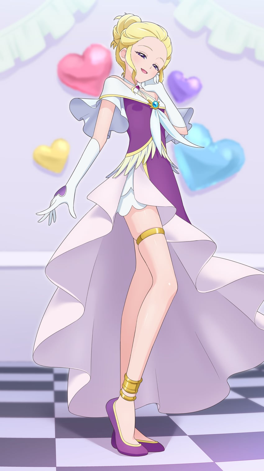 fuurin asumi and cure earth (precure and 1 more) drawn by tiler_(tiler00)