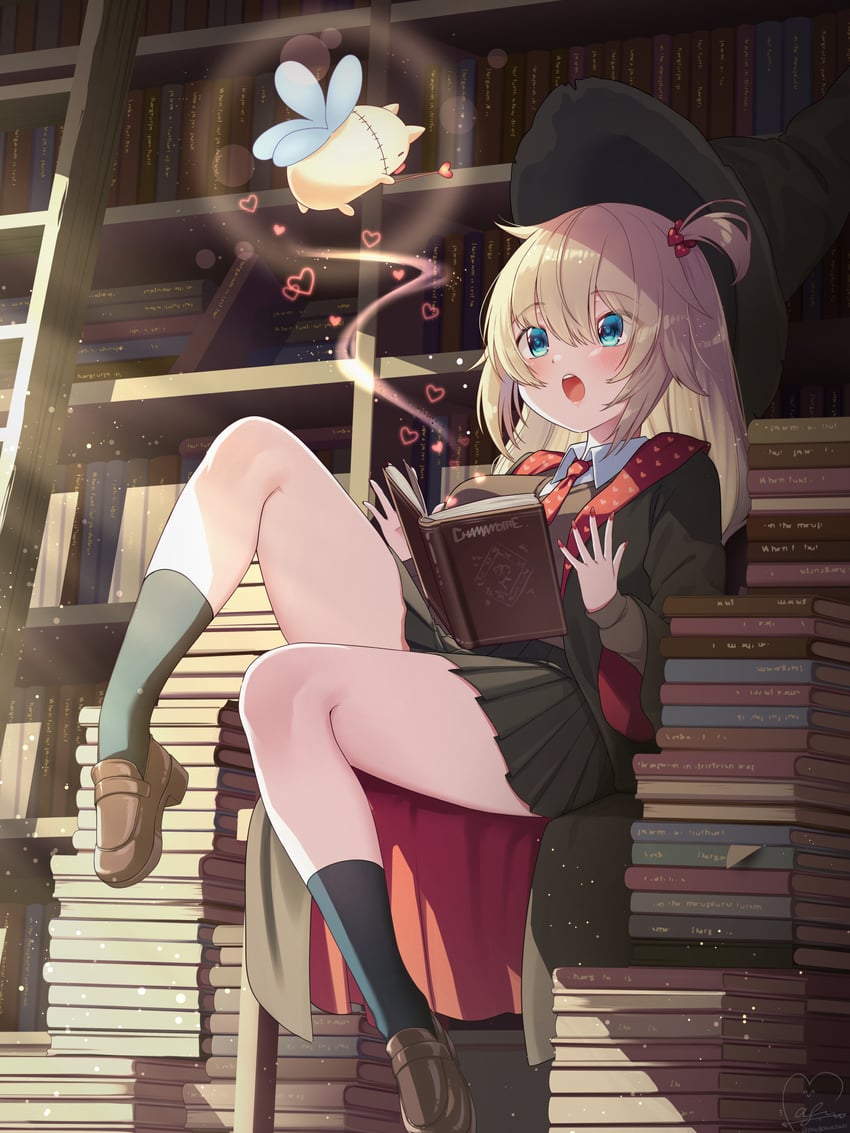 akai haato and haaton (hololive and 2 more) drawn by magowasabi