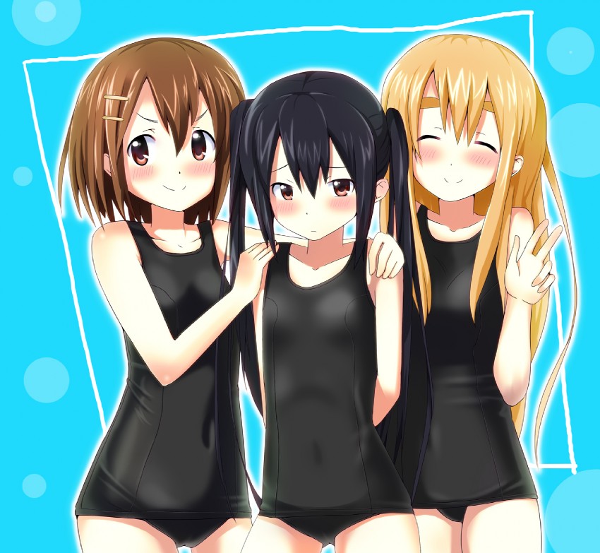 nakano azusa, hirasawa yui, and kotobuki tsumugi (k-on!) drawn by masamuuu