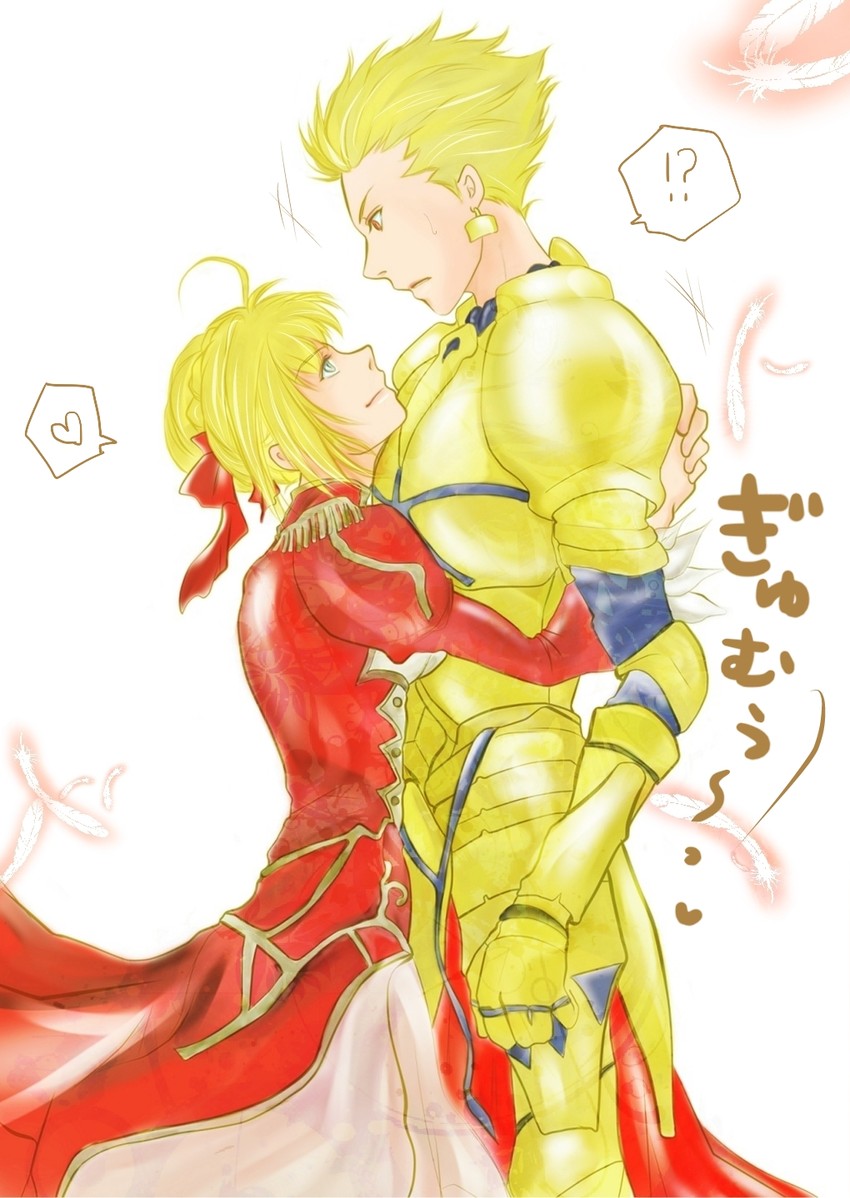 nero claudius and gilgamesh (fate and 3 more) drawn by nachi_jd