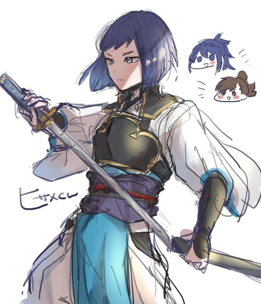 oboro, hinata, and hisame (fire emblem and 1 more) drawn by leon0630claude