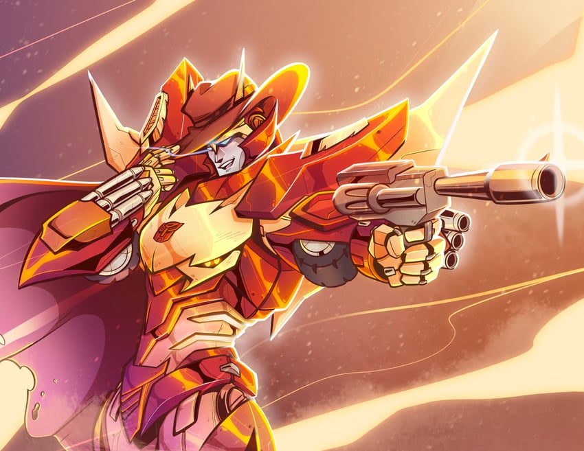 rodimus and rodimus prime (transformers and 1 more) drawn by corporealbox