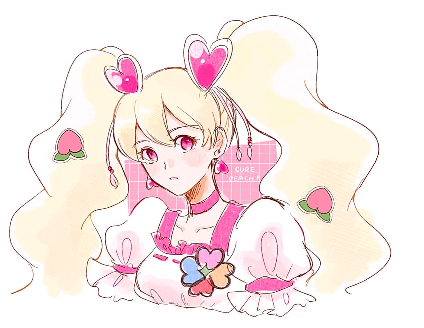 momozono love and cure peach (precure and 1 more) drawn by m._(pixiv_80827757)