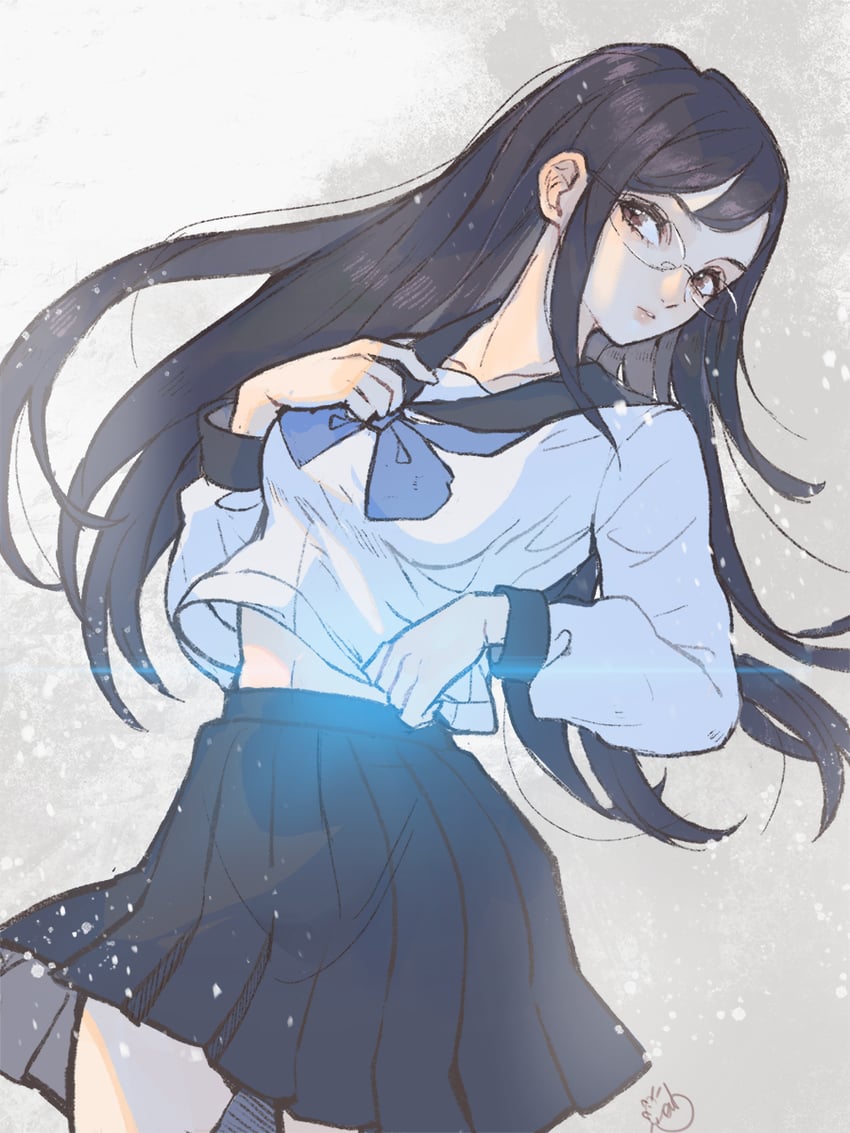yakushiji megumi (juusan kihei bouei ken) drawn by alpaca_carlesi