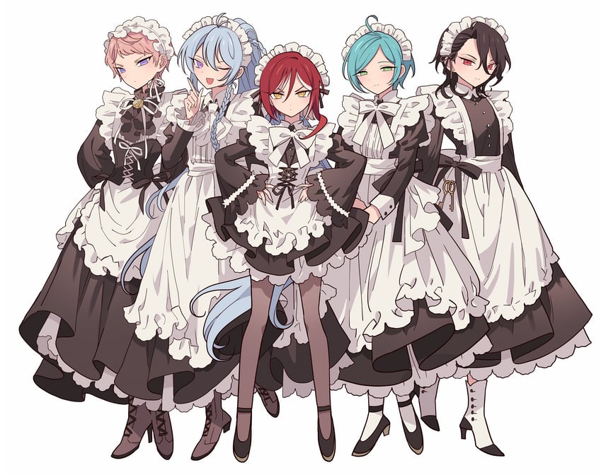 itsuki shu, sakuma rei, hibiki wataru, shinkai kanata, and sakasaki natsume (ensemble stars!) drawn by meremero