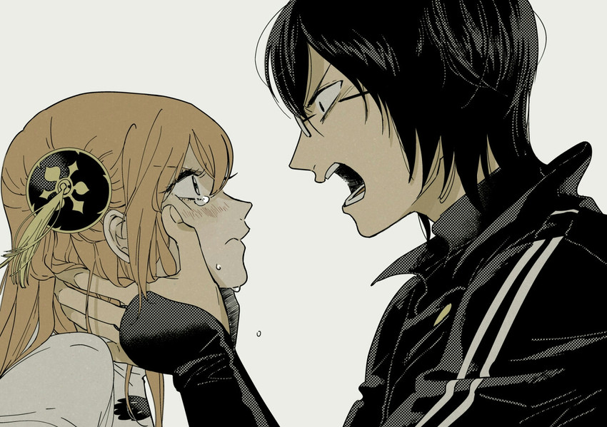 kagura and shimura shinpachi (gintama and 1 more) drawn by kotomaru