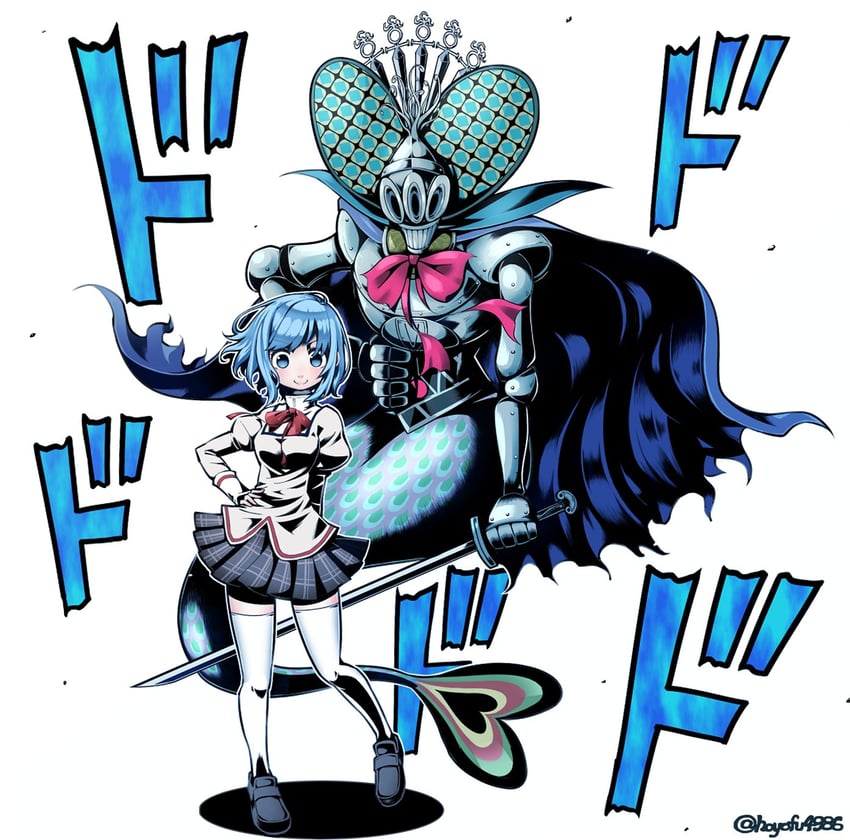 miki sayaka and oktavia von seckendorff (mahou shoujo madoka magica and 1 more) drawn by hoyofu