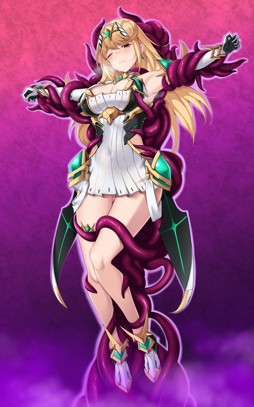 mythra (xenoblade chronicles and 1 more) drawn by matrix16