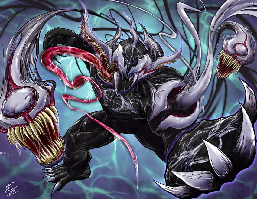 venom, kamen rider evol, evolto, and evol blackhole (marvel and 3 more) drawn by zagizagi