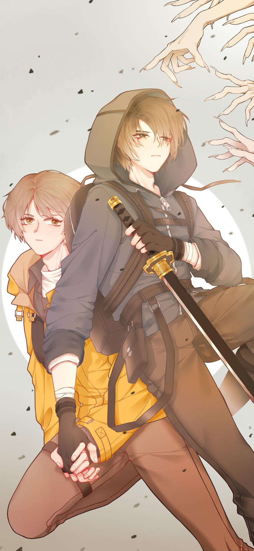 zhang qiling and wu xie (dao mu bi ji) drawn by baihua_er