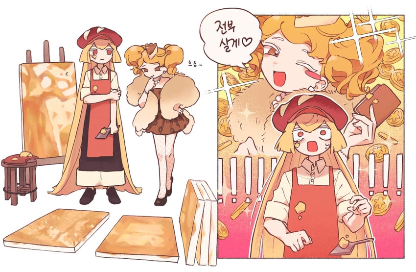 cheesecake cookie and butter pretzel cookie (cookie run and 1 more) drawn by payage