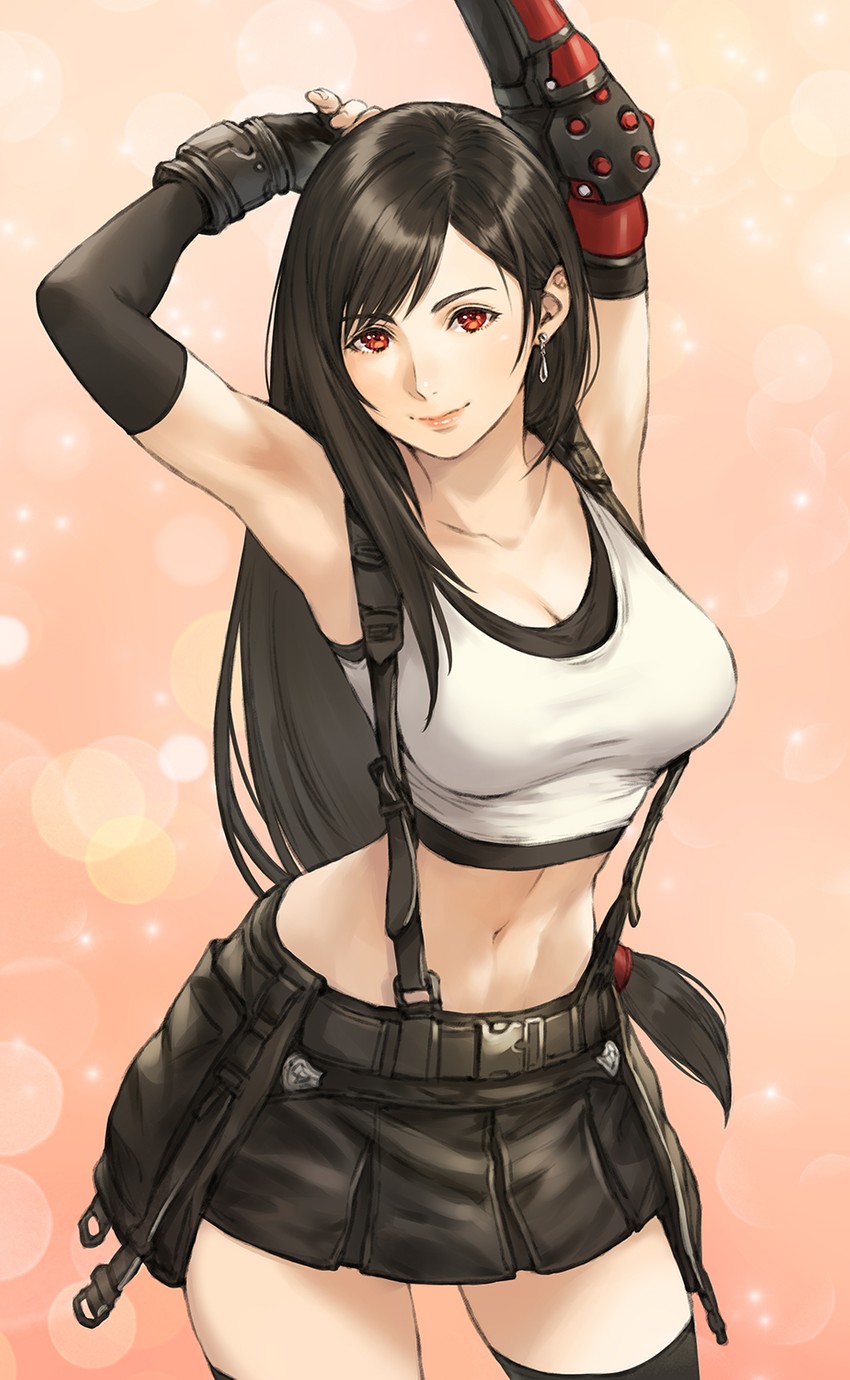 tifa lockhart (final fantasy and 2 more) drawn by makimura_shunsuke