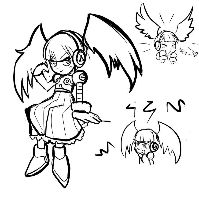 call and call d (mighty no. 9) drawn by pontata