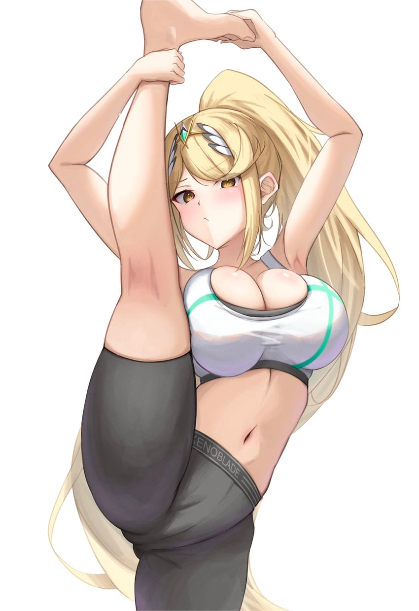 mythra (xenoblade chronicles and 1 more) drawn by okazu2010015