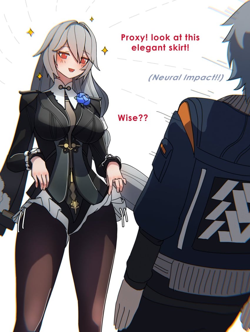 wise, alexandrina sebastiane, and yixuan (zenless zone zero) drawn by dorahdew