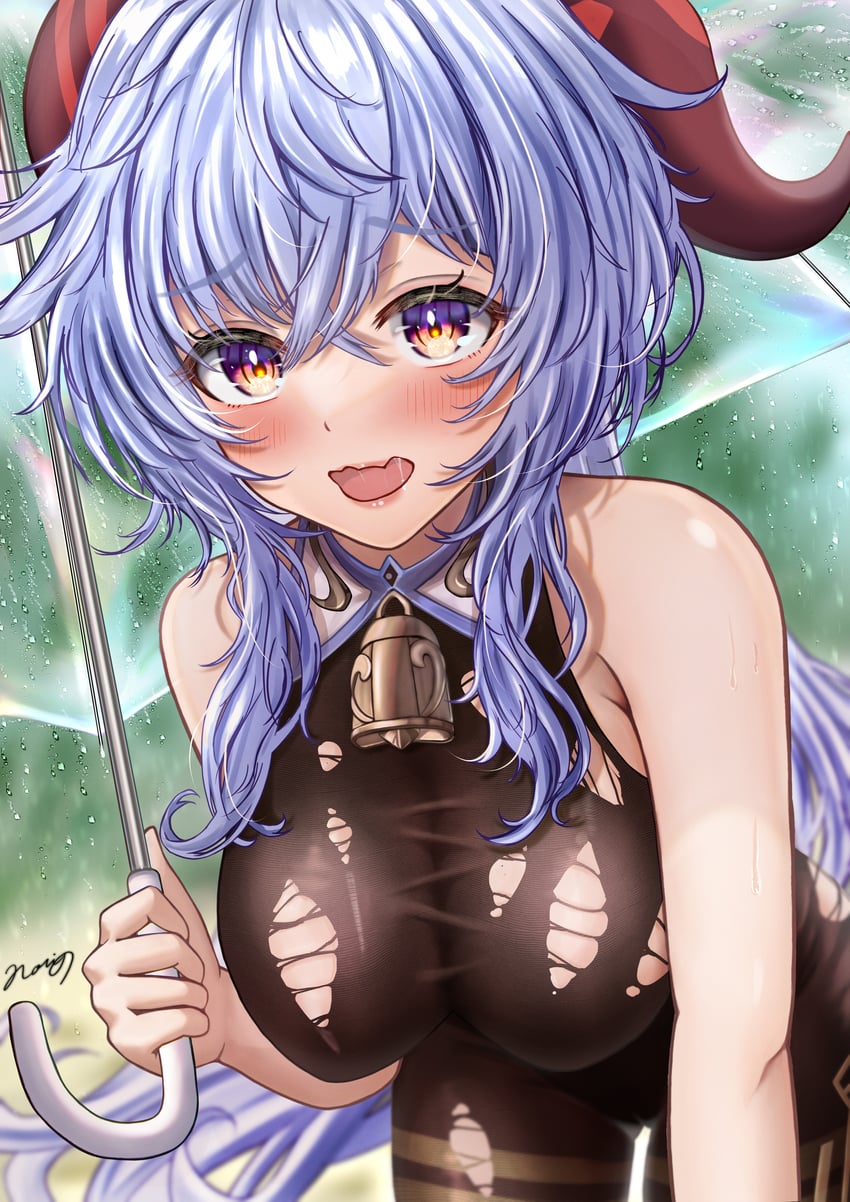 ganyu (genshin impact) drawn by nori_chazuke