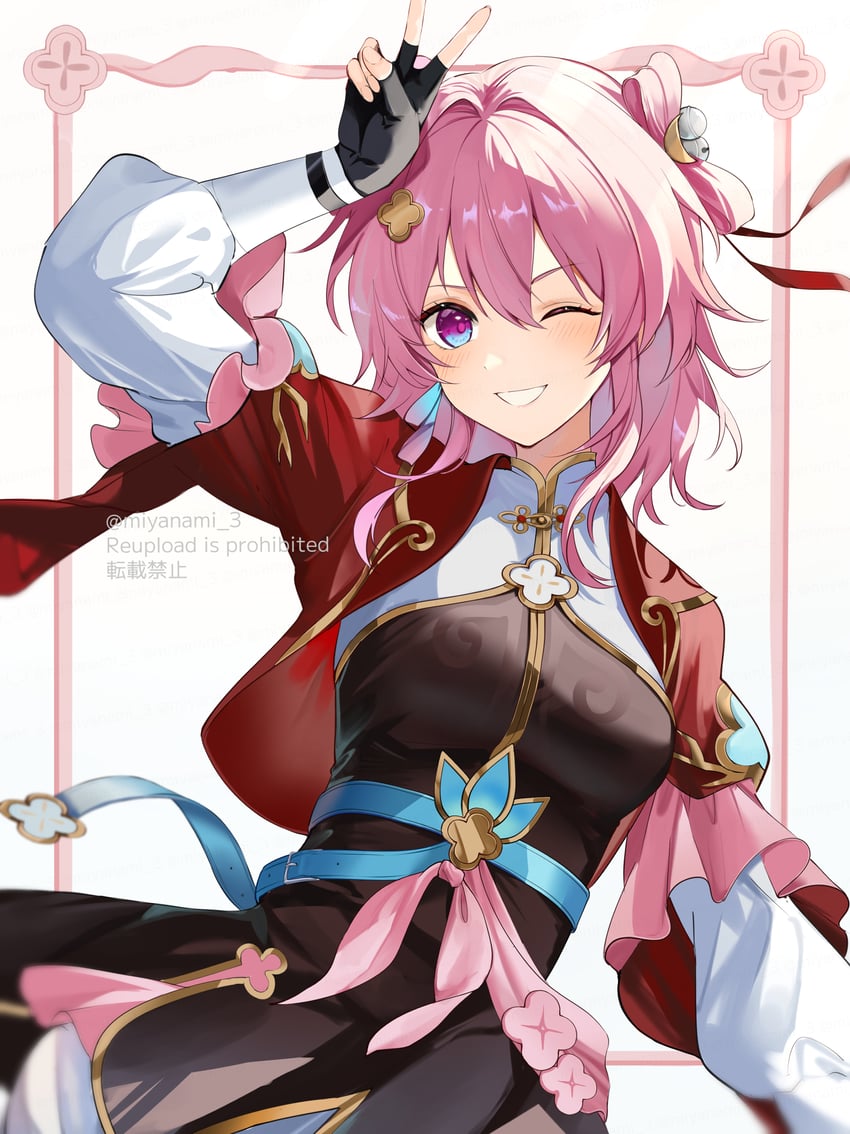 march 7th (honkai and 1 more) drawn by miyanami_3