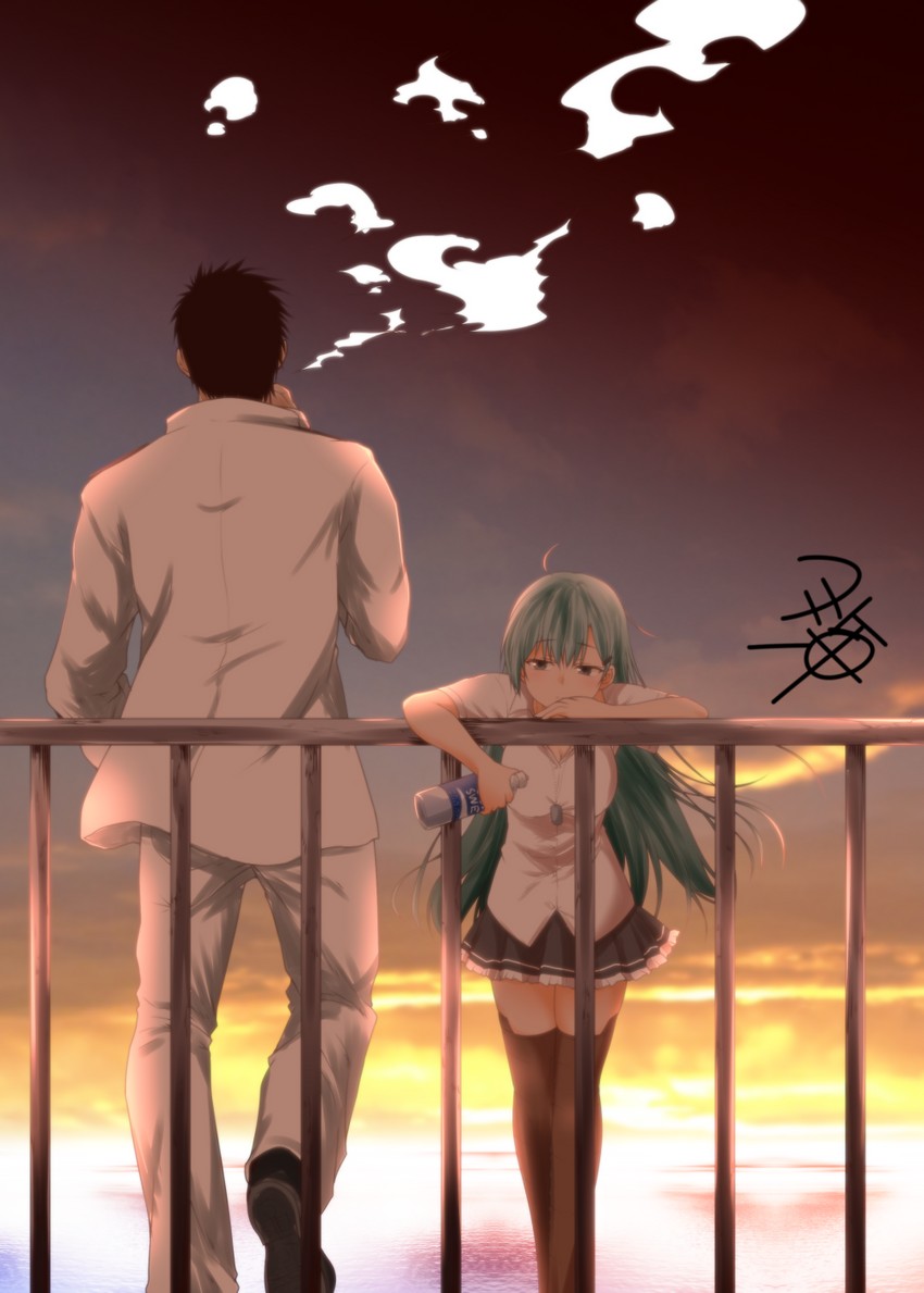 admiral, suzuya, and kamio reiji (kantai collection) drawn by yua_(checkmate)
