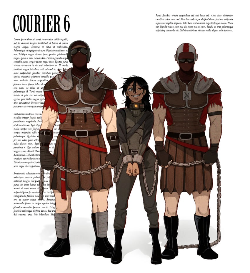 courier and legionary (fallout and 1 more) drawn by tanblaque