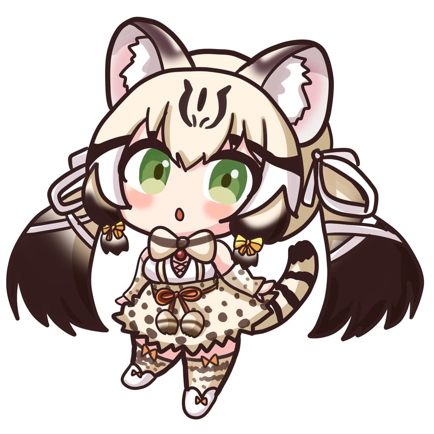 geoffroy's cat (kemono friends and 1 more) drawn by hebi_neco