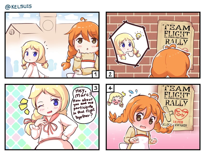 marc and fernet (100 percent orange juice and 1 more) drawn by kelsuis