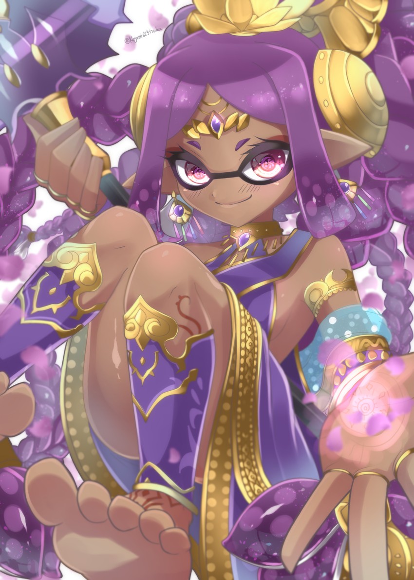 inkling player character, inkling girl, and durga (splatoon and 2 more) drawn by kagamitsuka