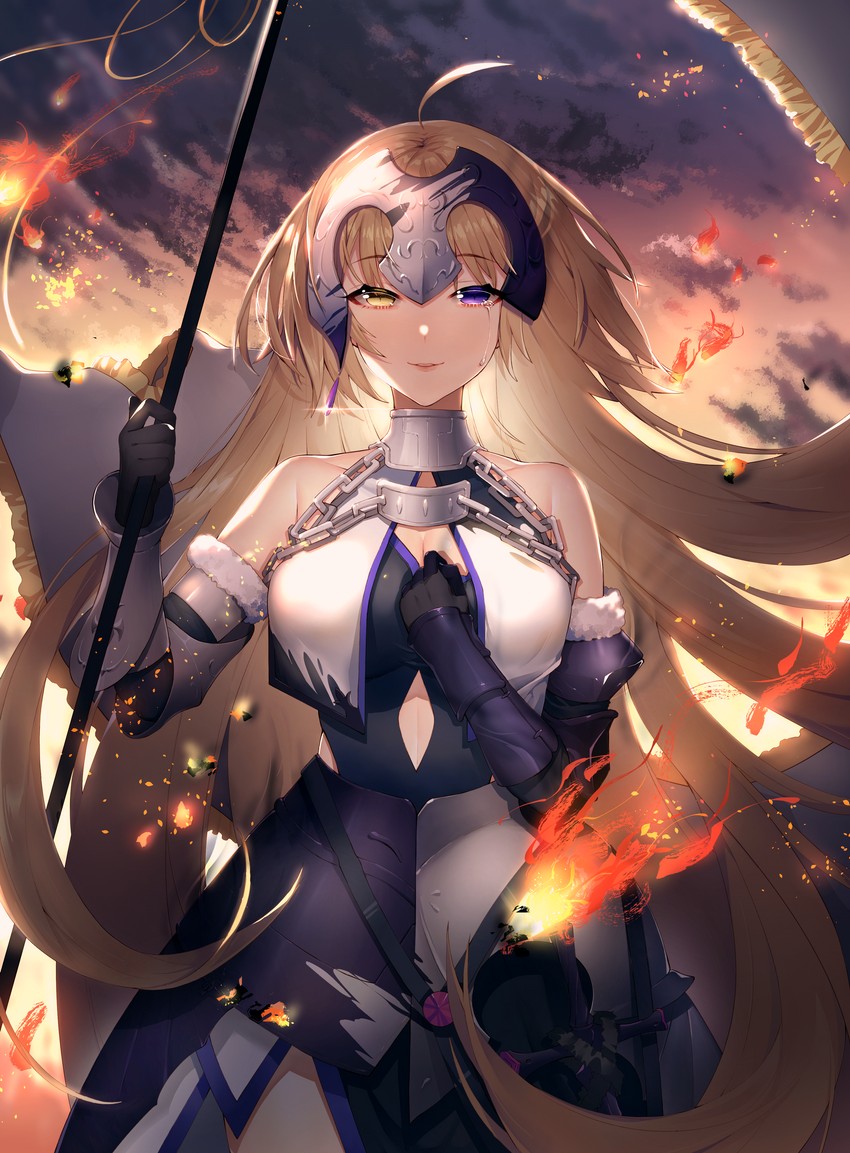 jeanne d'arc and jeanne d'arc alter (fate and 2 more) drawn by iiiroha