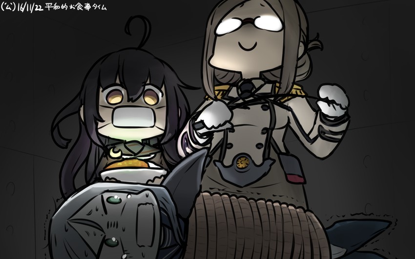 katori, ta-class battleship, and mikazuki (kantai collection) drawn by hamu_koutarou