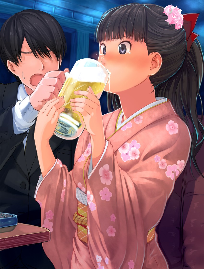 ayatsuji tsukasa and tachibana jun'ichi (amagami) drawn by santa_(sunflower)