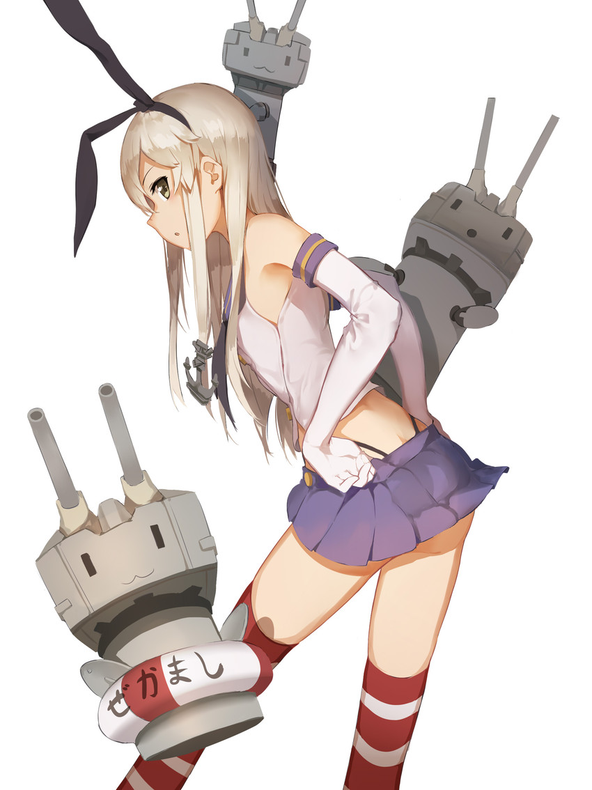 shimakaze and rensouhou-chan (kantai collection) drawn by huanxiang_heitu