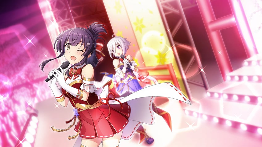 yanase mai and itomi sayaka (toji no miko and 1 more)