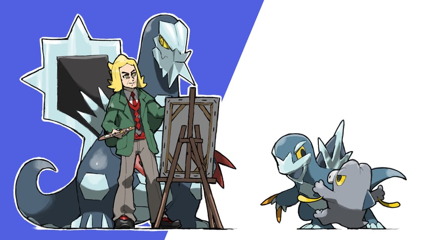 hassel, baxcalibur, frigibax, and arctibax (pokemon and 1 more) drawn by blacknirrow