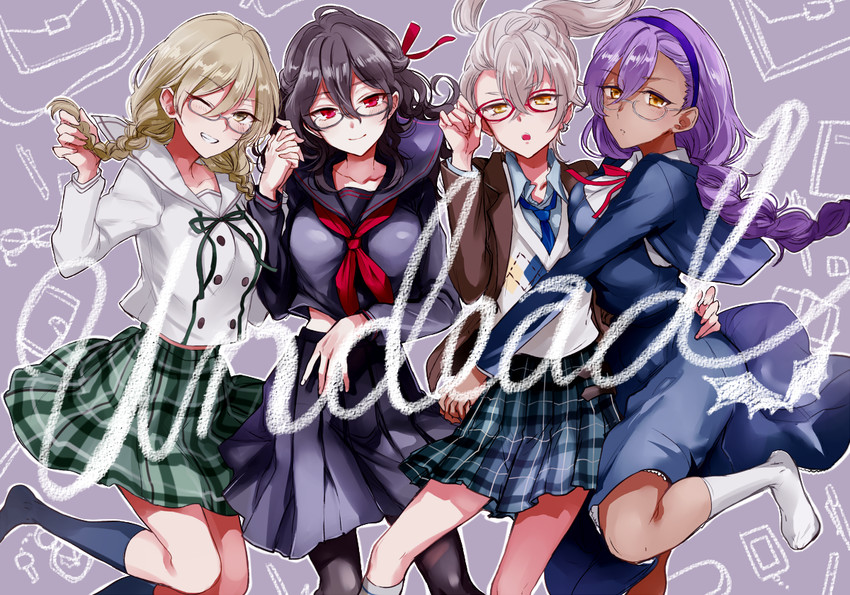 sakuma rei, hakaze kaoru, otogari adonis, and ogami koga (ensemble stars!) drawn by epuko