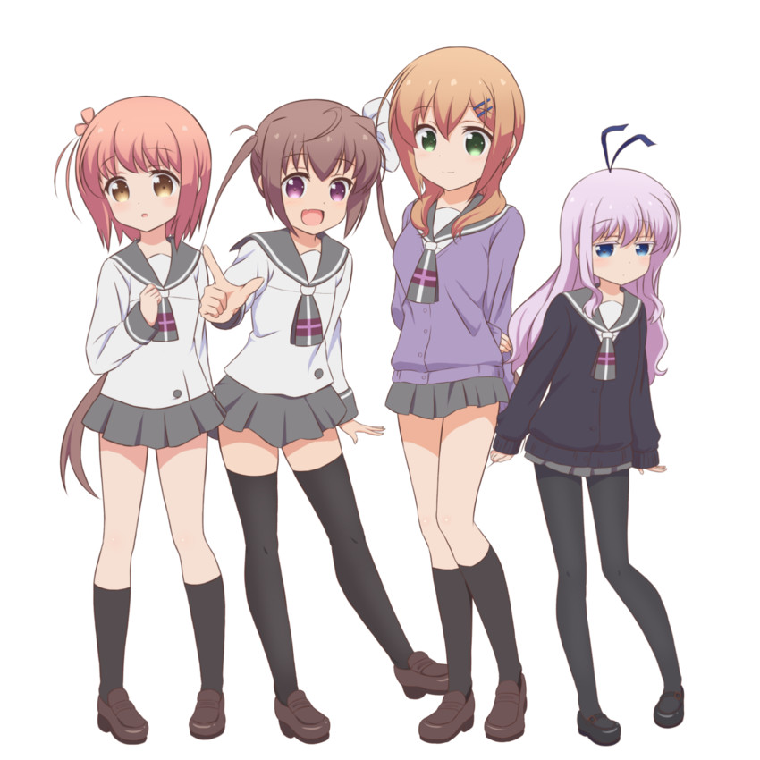 sengoku kamuri, momochi tamate, ichinose hana, and tokura eiko (slow start) drawn by kashiopea