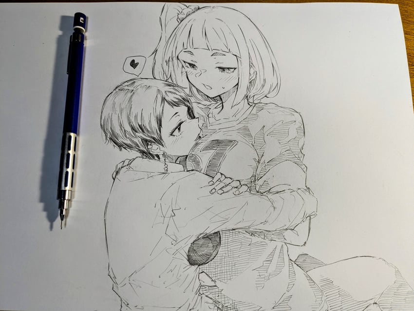 watase kiui and koharu (yoru no kurage wa oyogenai) drawn by gasuri_govan
