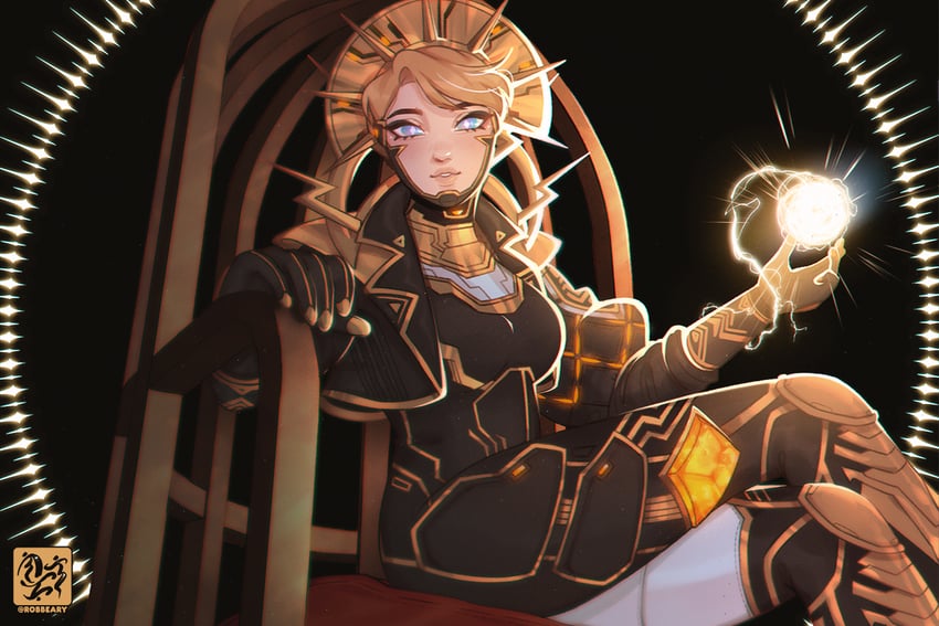 wattson and solar static wattson (apex legends) drawn by nica_(robbeary)