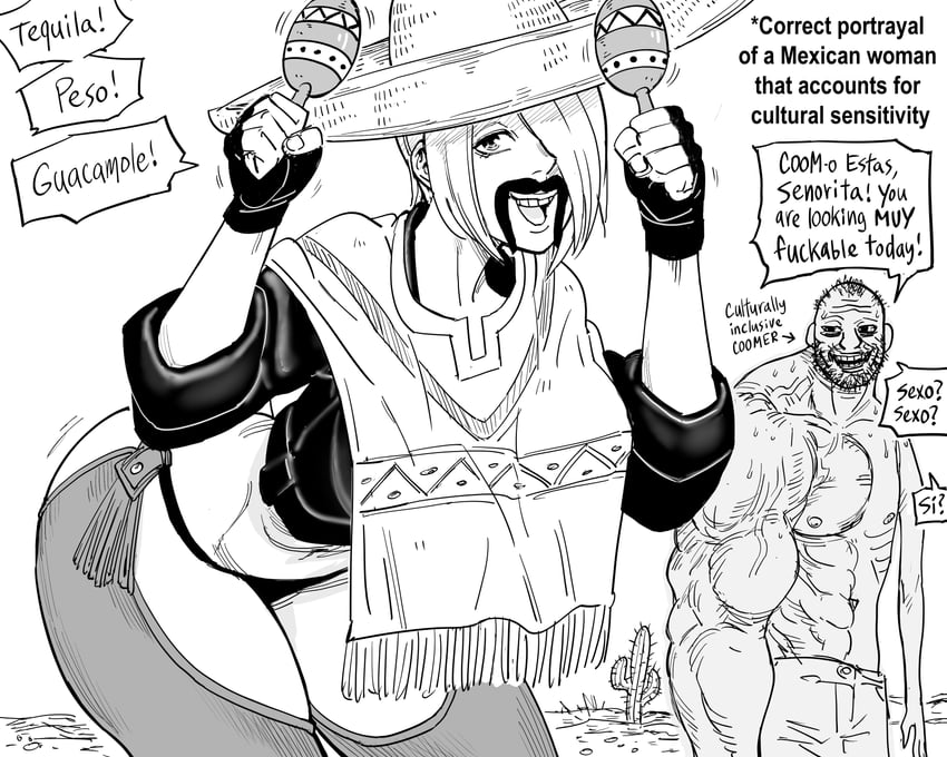 angel and coomer (the king of fighters) drawn by bb_(baalbuddy)