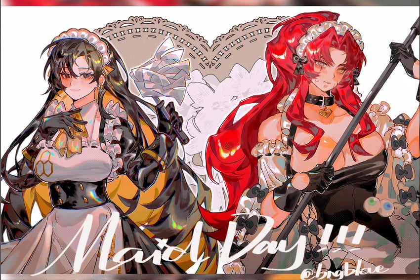 binah and gebura (project moon and 1 more) drawn by bngb_love