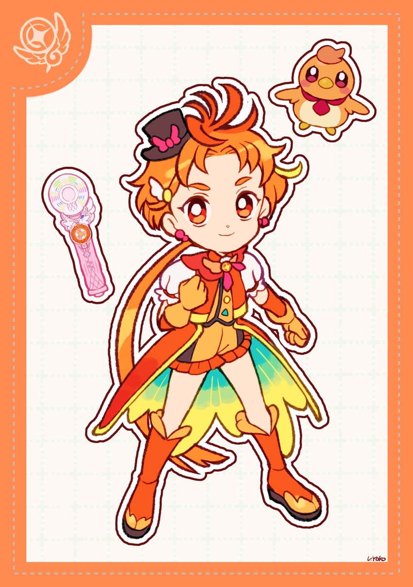 yuunagi tsubasa and cure wing (precure and 1 more) drawn by uwded_207