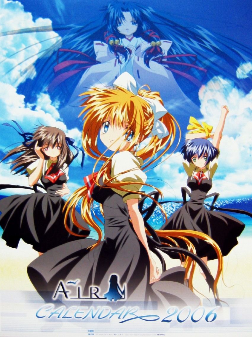 kamio misuzu, toono minagi, kannabi no mikoto, and kirishima kano (air)